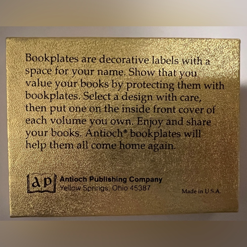 Original Antioch Vintage Ex Libris Bookplates  28 - Picture 4 of 5